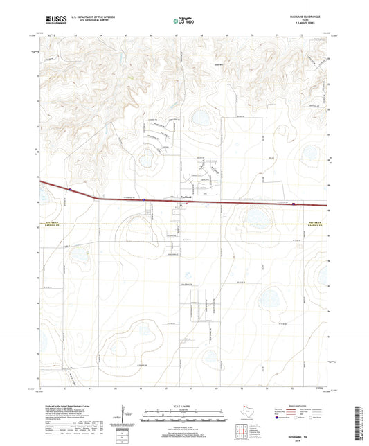 Bushland Texas US Topo Map Image