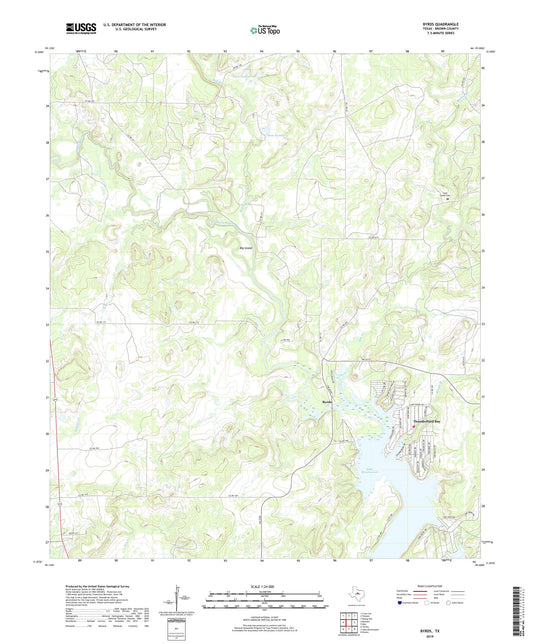 Byrds Texas US Topo Map Image
