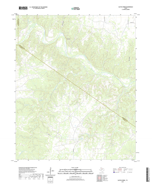 Cactus Creek Texas US Topo Map Image