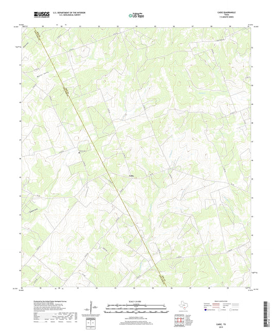 Cadiz Texas US Topo Map Image