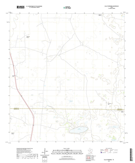 Callo Padrones Texas US Topo Map Image