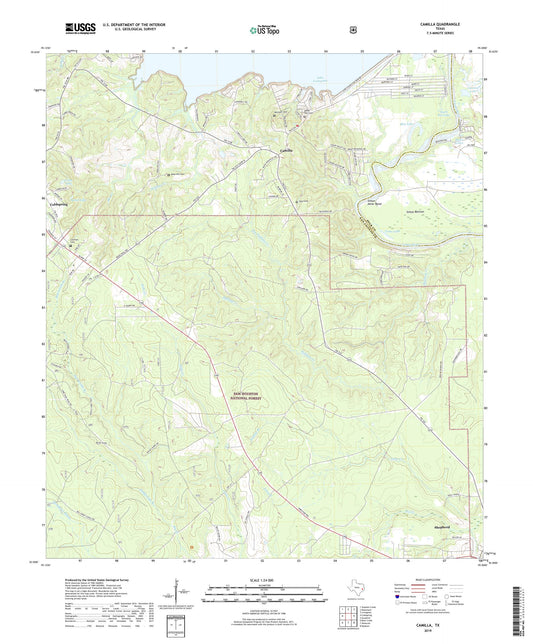 Camilla Texas US Topo Map Image