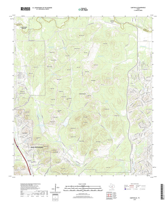 Camp Bullis Texas US Topo Map Image