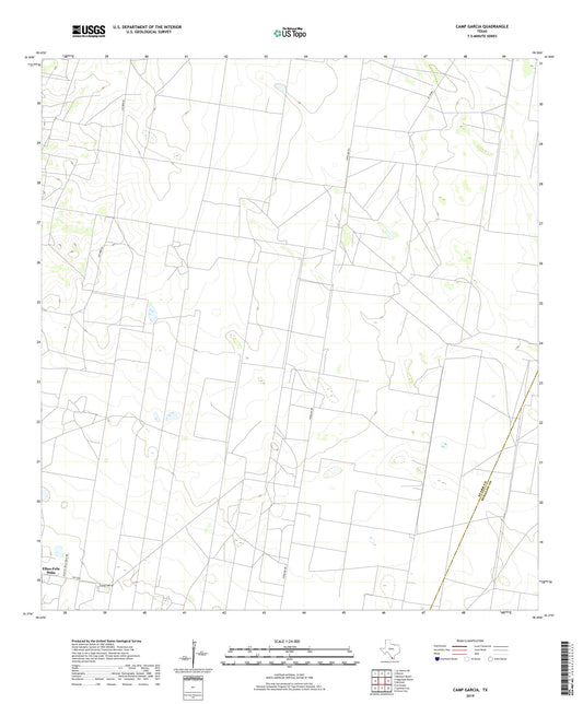 Camp Garcia Texas US Topo Map Image