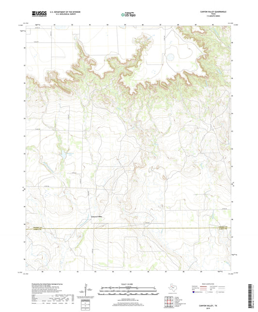 Canyon Valley Texas US Topo Map Image