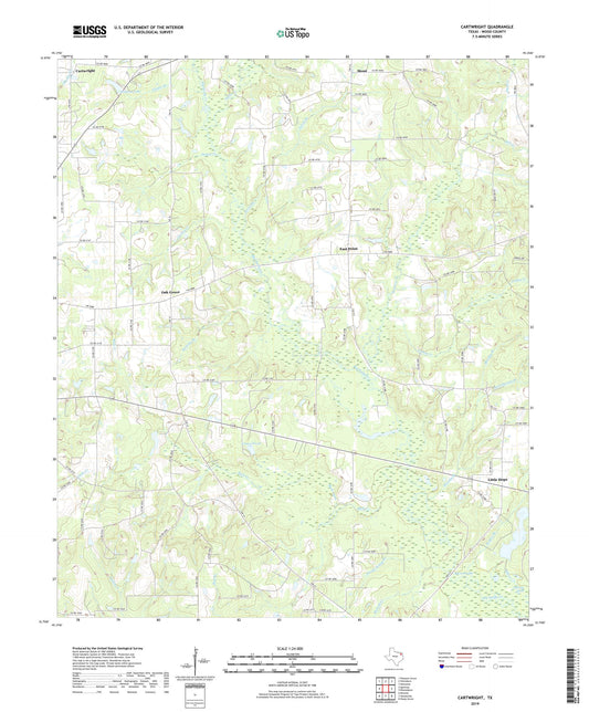 Cartwright Texas US Topo Map Image