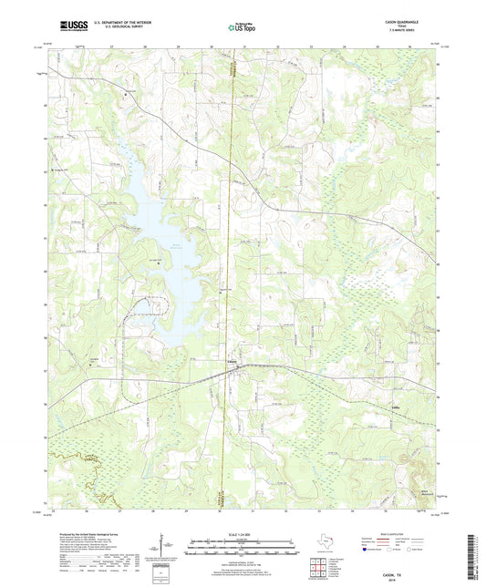 Cason Texas US Topo Map Image