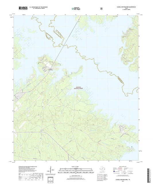 Cassells-Boykin Park Texas US Topo Map Image