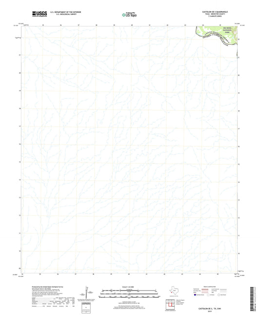 Castolon OE S Texas US Topo Map Image