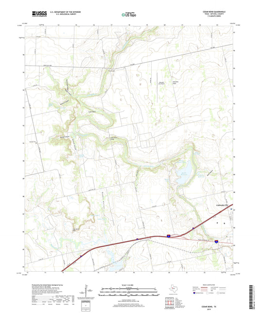 Cedar Bend Texas US Topo Map Image