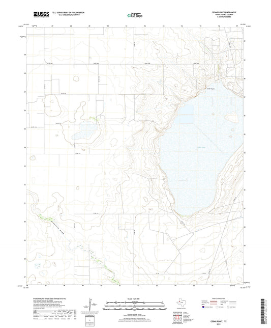 Cedar Point Texas US Topo Map Image