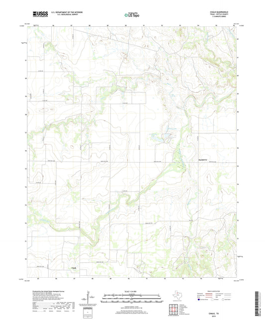 Chalk Texas US Topo Map Image