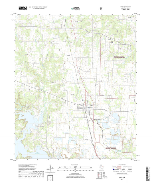 Chico Texas US Topo Map Image