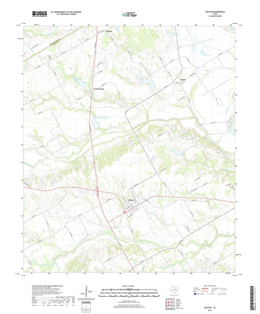 Chilton Texas US Topo Map Image