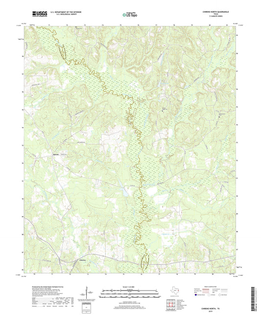 Chireno North Texas US Topo Map Image