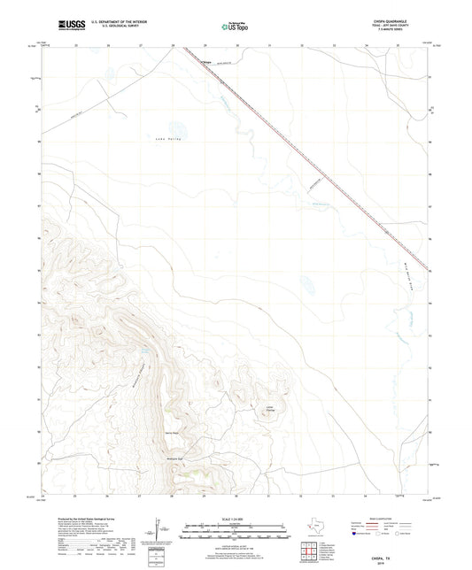 Chispa Texas US Topo Map Image