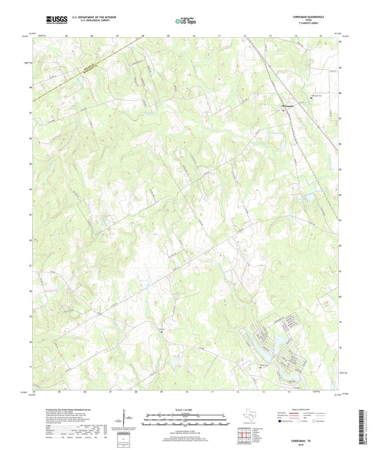 Chriesman Texas US Topo Map Image