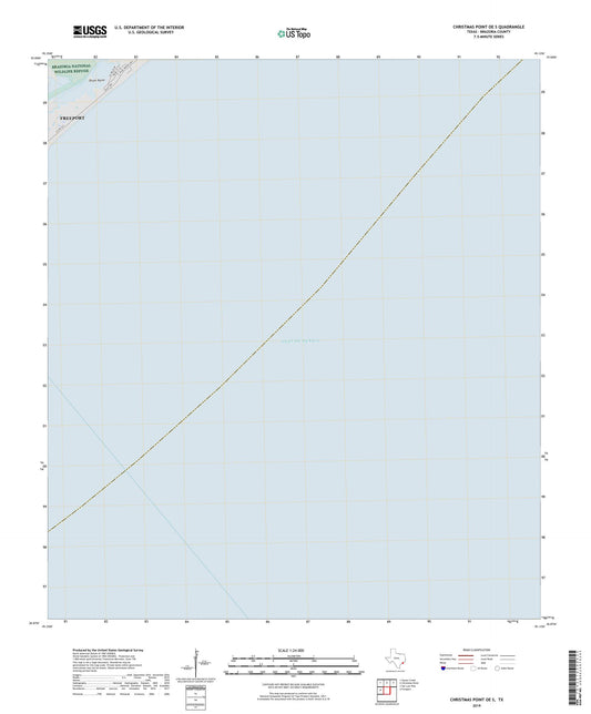 Christmas Point OE S Texas US Topo Map Image