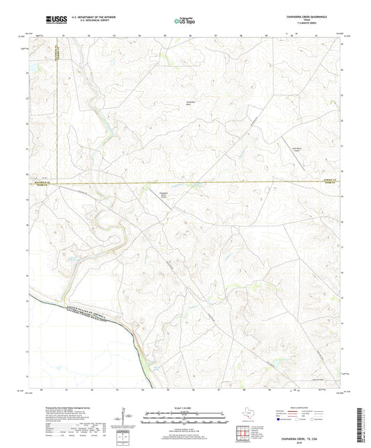Chupadera Creek Texas US Topo Map Image