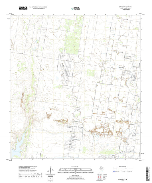 Citrus City Texas US Topo Map Image