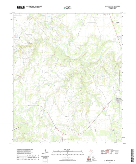 Clairemont West Texas US Topo Map Image