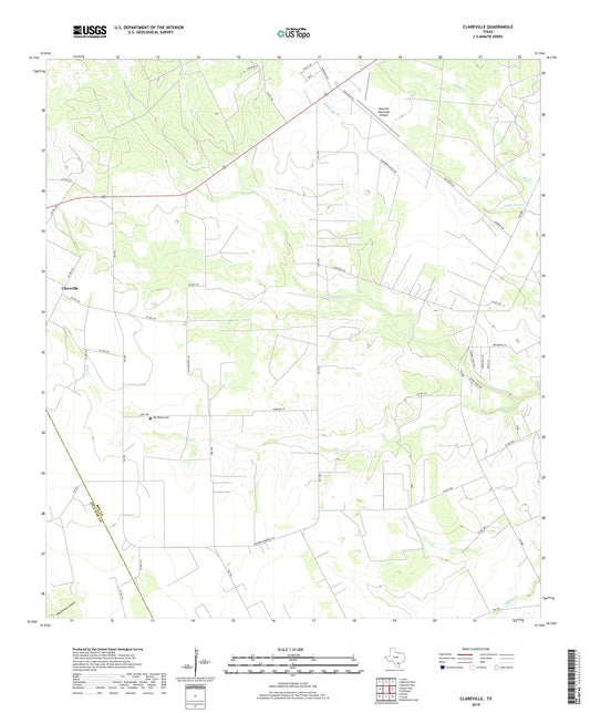Clareville Texas US Topo Map Image