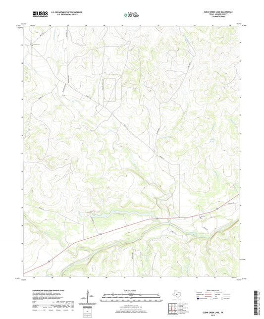 Clear Creek Lake Texas US Topo Map Image