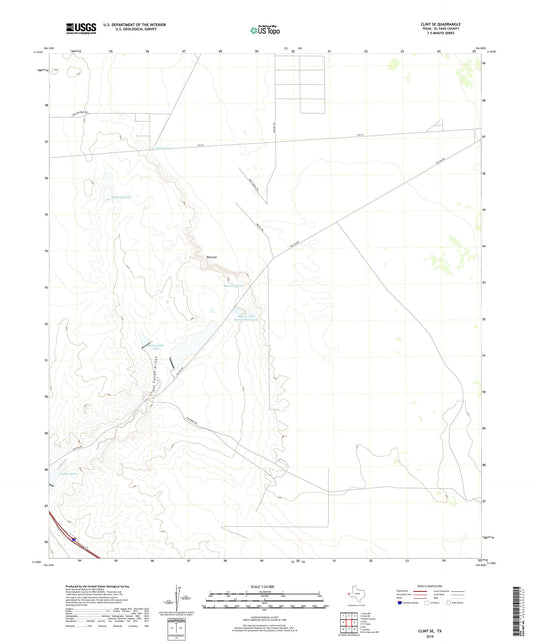 Clint SE Texas US Topo Map Image