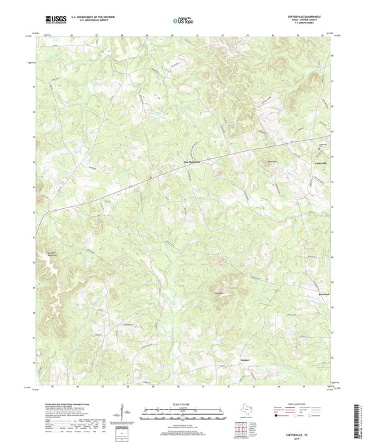 Coffeeville Texas US Topo Map Image