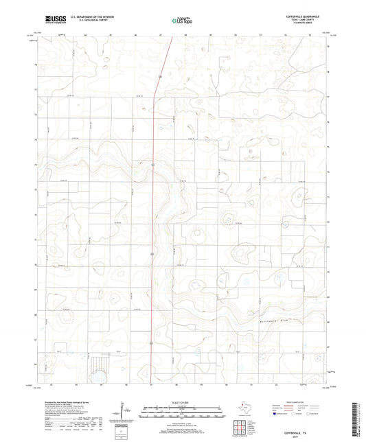 Cofferville Texas US Topo Map Image