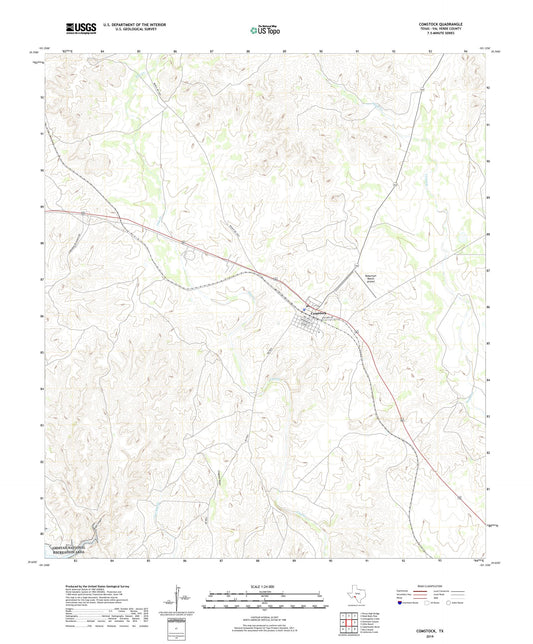 Comstock Texas US Topo Map Image