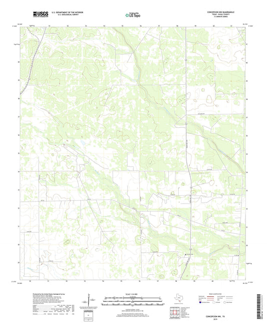 Concepcion NW Texas US Topo Map Image