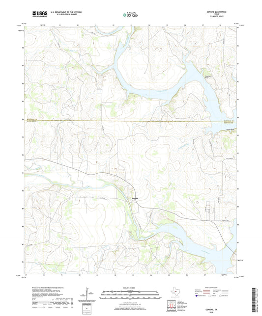 Concho Texas US Topo Map Image