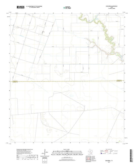 Concordia Texas US Topo Map Image