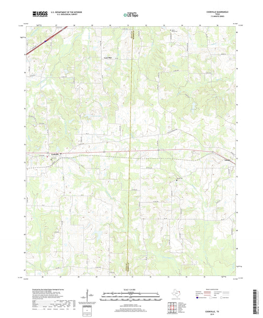 Cookville Texas US Topo Map Image