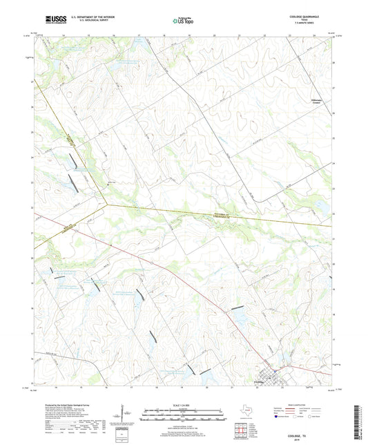 Coolidge Texas US Topo Map Image