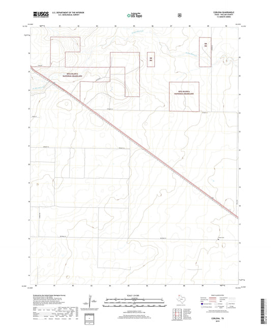 Corlena Texas US Topo Map Image