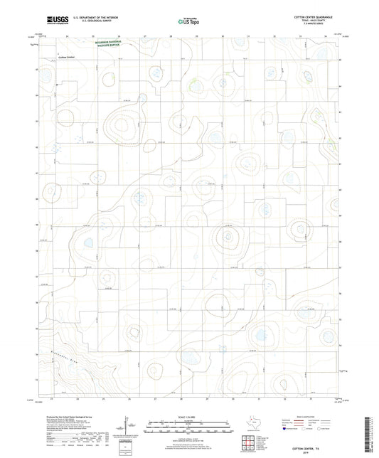 Cotton Center Texas US Topo Map Image