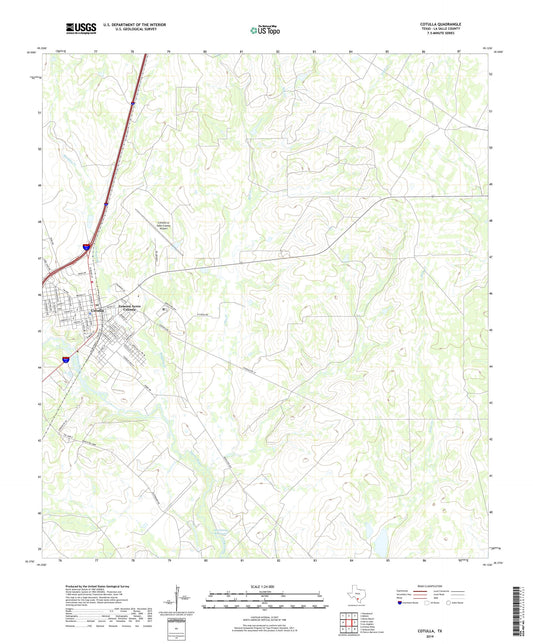 Cotulla Texas US Topo Map Image