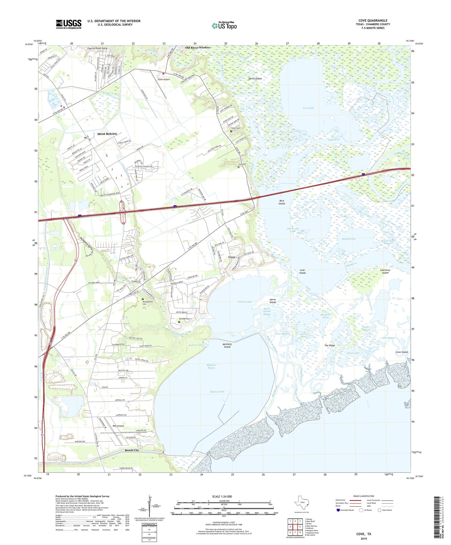 Cove Texas US Topo Map Image
