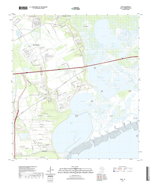Cove Texas US Topo Map Image