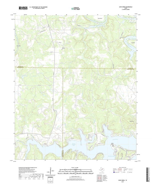 Cove Creek Texas US Topo Map Image