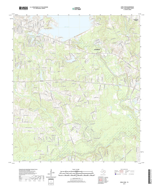 Cowl Spur Texas US Topo Map Image