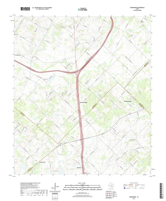 Creedmoor Texas US Topo Map Image