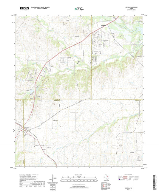 Cresson Texas US Topo Map Image