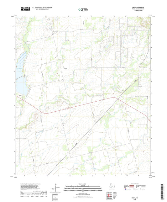 Crews Texas US Topo Map Image