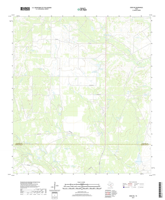 Cross NE Texas US Topo Map Image