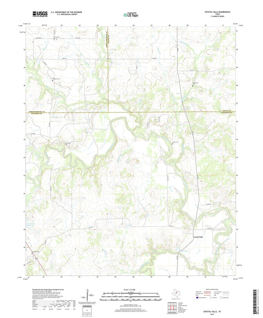 Crystal Falls Texas US Topo Map Image