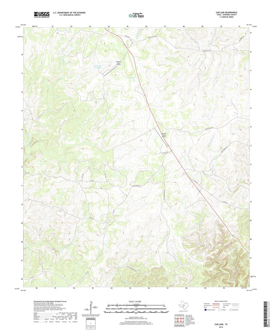 Cub Lake Texas US Topo Map Image