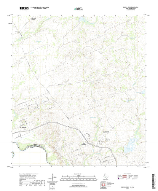 Cuervo Creek Texas US Topo Map Image